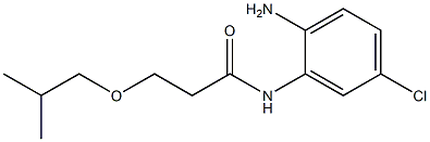 N-(2-amino-5-chlorophenyl)-3-(2-methylpropoxy)propanamide 化学構造式