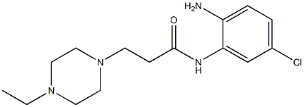 N-(2-amino-5-chlorophenyl)-3-(4-ethylpiperazin-1-yl)propanamide 化学構造式