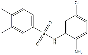 N-(2-amino-5-chlorophenyl)-3,4-dimethylbenzene-1-sulfonamide 化学構造式