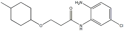 N-(2-amino-5-chlorophenyl)-3-[(4-methylcyclohexyl)oxy]propanamide Struktur