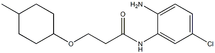 N-(2-amino-5-chlorophenyl)-3-[(4-methylcyclohexyl)oxy]propanamide Structure