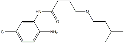 N-(2-amino-5-chlorophenyl)-4-(3-methylbutoxy)butanamide Struktur