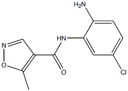 N-(2-amino-5-chlorophenyl)-5-methylisoxazole-4-carboxamide Struktur