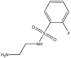 N-(2-aminoethyl)-2-fluorobenzene-1-sulfonamide 化学構造式