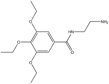 N-(2-aminoethyl)-3,4,5-triethoxybenzamide Struktur
