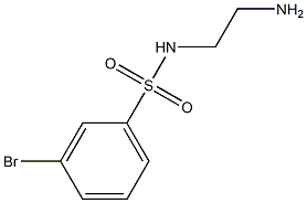 N-(2-aminoethyl)-3-bromobenzene-1-sulfonamide 化学構造式