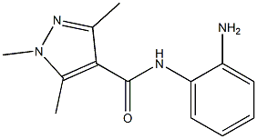 N-(2-aminophenyl)-1,3,5-trimethyl-1H-pyrazole-4-carboxamide 结构式