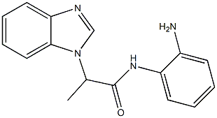 N-(2-aminophenyl)-2-(1H-benzimidazol-1-yl)propanamide Structure