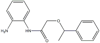 N-(2-aminophenyl)-2-(1-phenylethoxy)acetamide Struktur