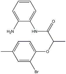 N-(2-aminophenyl)-2-(2-bromo-4-methylphenoxy)propanamide Structure