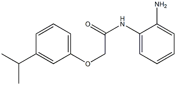 N-(2-aminophenyl)-2-(3-isopropylphenoxy)acetamide 结构式