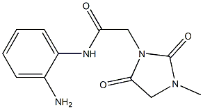 N-(2-aminophenyl)-2-(3-methyl-2,5-dioxoimidazolidin-1-yl)acetamide Structure
