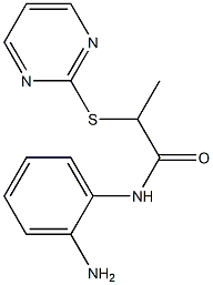 N-(2-aminophenyl)-2-(pyrimidin-2-ylsulfanyl)propanamide