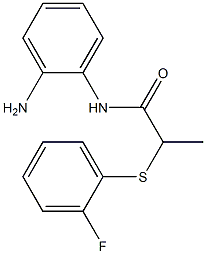 N-(2-aminophenyl)-2-[(2-fluorophenyl)sulfanyl]propanamide Struktur
