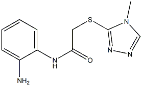 N-(2-aminophenyl)-2-[(4-methyl-4H-1,2,4-triazol-3-yl)sulfanyl]acetamide Struktur