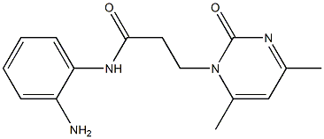 N-(2-aminophenyl)-3-(4,6-dimethyl-2-oxopyrimidin-1(2H)-yl)propanamide Struktur