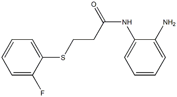 N-(2-aminophenyl)-3-[(2-fluorophenyl)sulfanyl]propanamide Struktur