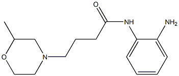 N-(2-aminophenyl)-4-(2-methylmorpholin-4-yl)butanamide 化学構造式