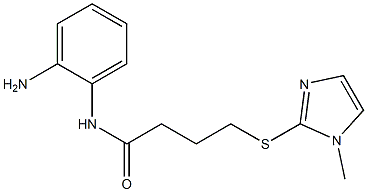 N-(2-aminophenyl)-4-[(1-methyl-1H-imidazol-2-yl)sulfanyl]butanamide