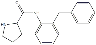 N-(2-benzylphenyl)pyrrolidine-2-carboxamide,,结构式