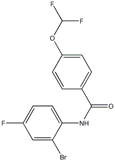 N-(2-bromo-4-fluorophenyl)-4-(difluoromethoxy)benzamide Structure