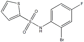 N-(2-bromo-4-fluorophenyl)thiophene-2-sulfonamide Structure