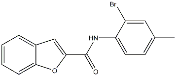 N-(2-bromo-4-methylphenyl)-1-benzofuran-2-carboxamide Structure