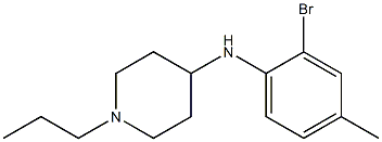 N-(2-bromo-4-methylphenyl)-1-propylpiperidin-4-amine Structure