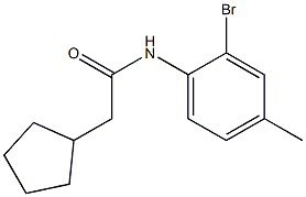 N-(2-bromo-4-methylphenyl)-2-cyclopentylacetamide