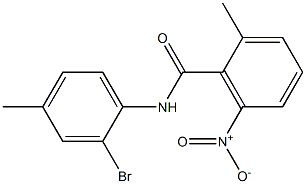 N-(2-bromo-4-methylphenyl)-2-methyl-6-nitrobenzamide Structure