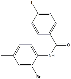 N-(2-bromo-4-methylphenyl)-4-iodobenzamide Structure