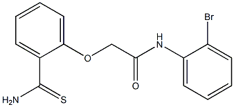 N-(2-bromophenyl)-2-(2-carbamothioylphenoxy)acetamide Structure