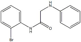 N-(2-bromophenyl)-2-(phenylamino)acetamide,,结构式