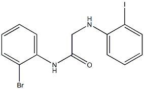 N-(2-bromophenyl)-2-[(2-iodophenyl)amino]acetamide Struktur