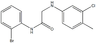 N-(2-bromophenyl)-2-[(3-chloro-4-methylphenyl)amino]acetamide