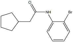 N-(2-bromophenyl)-2-cyclopentylacetamide 化学構造式