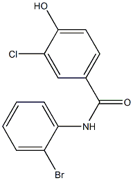 N-(2-bromophenyl)-3-chloro-4-hydroxybenzamide Struktur
