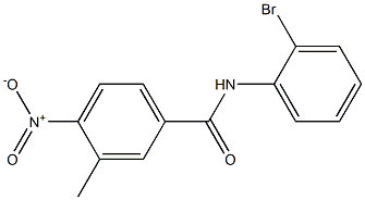 N-(2-bromophenyl)-3-methyl-4-nitrobenzamide Struktur