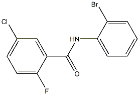 N-(2-bromophenyl)-5-chloro-2-fluorobenzamide Structure