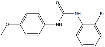 N-(2-bromophenyl)-N'-(4-methoxyphenyl)urea 化学構造式