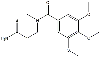 N-(2-carbamothioylethyl)-3,4,5-trimethoxy-N-methylbenzamide,,结构式