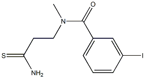 N-(2-carbamothioylethyl)-3-iodo-N-methylbenzamide Struktur