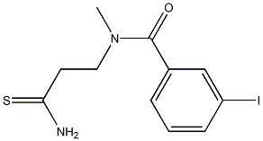 N-(2-carbamothioylethyl)-3-iodo-N-methylbenzamide Structure