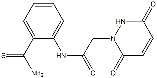 N-(2-carbamothioylphenyl)-2-(3,6-dioxo-1,2,3,6-tetrahydropyridazin-1-yl)acetamide