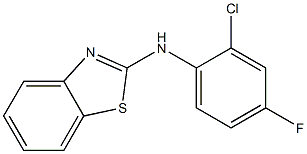 N-(2-chloro-4-fluorophenyl)-1,3-benzothiazol-2-amine Struktur