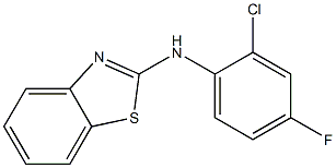 N-(2-chloro-4-fluorophenyl)-1,3-benzothiazol-2-amine Structure