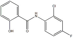 N-(2-chloro-4-fluorophenyl)-2-hydroxybenzamide Struktur