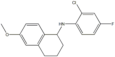 N-(2-chloro-4-fluorophenyl)-6-methoxy-1,2,3,4-tetrahydronaphthalen-1-amine Structure