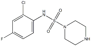 N-(2-chloro-4-fluorophenyl)piperazine-1-sulfonamide|