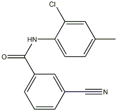 N-(2-chloro-4-methylphenyl)-3-cyanobenzamide Structure